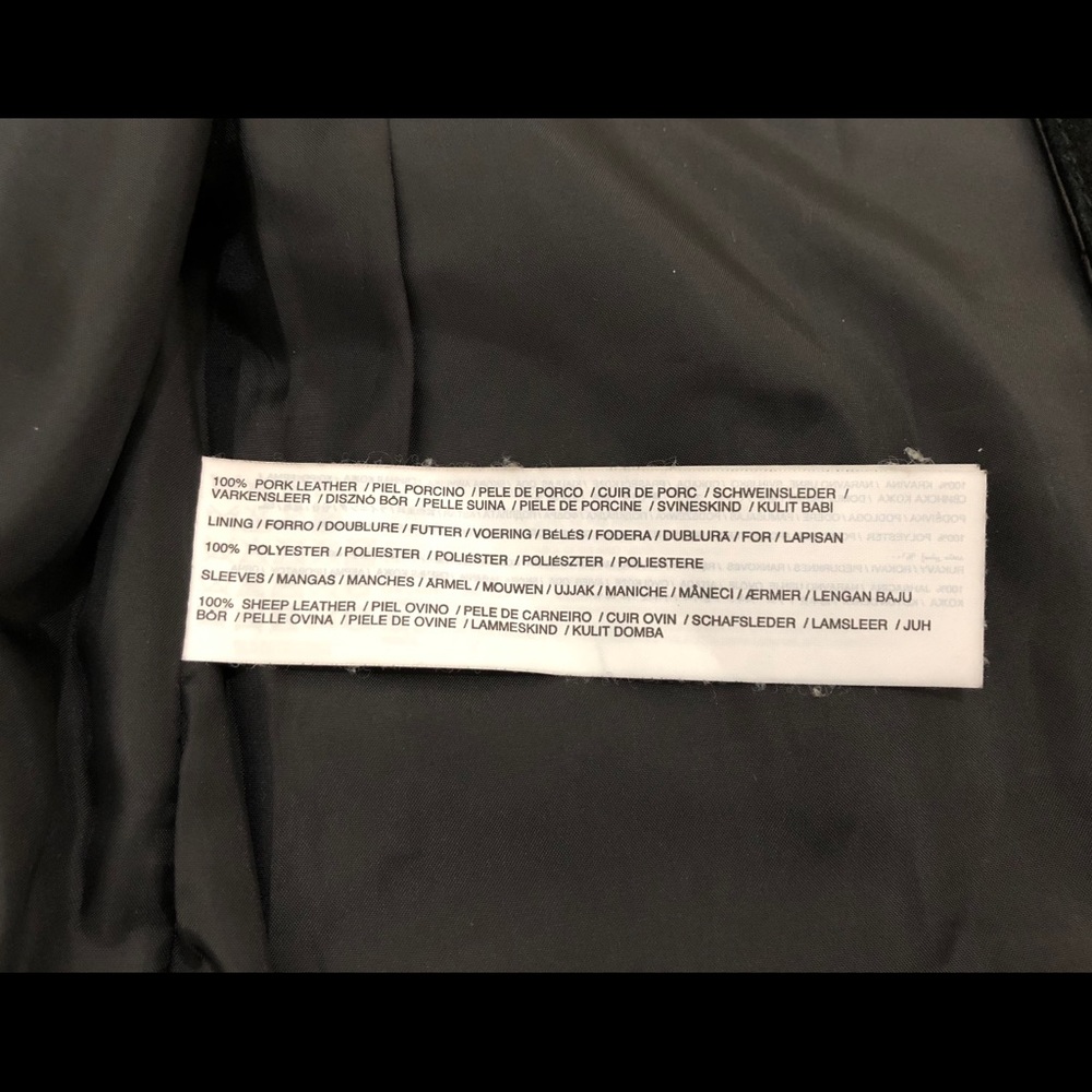 Leather biker jacket - Picture 7 of 8